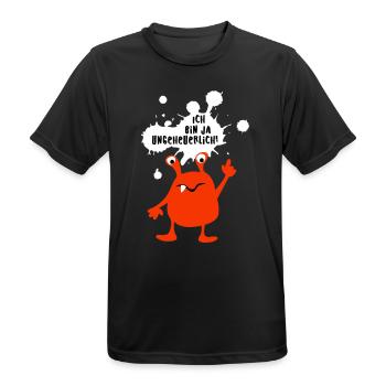 Monster Ungeheuer Zombie Comic cool lustige Quotes - Männer T-Shirt atmungsaktiv - Schwarz - Vorne - AI Model Male 178 light (178cm)