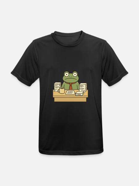 Business Frog - Men's Breathable T-Shirt - black