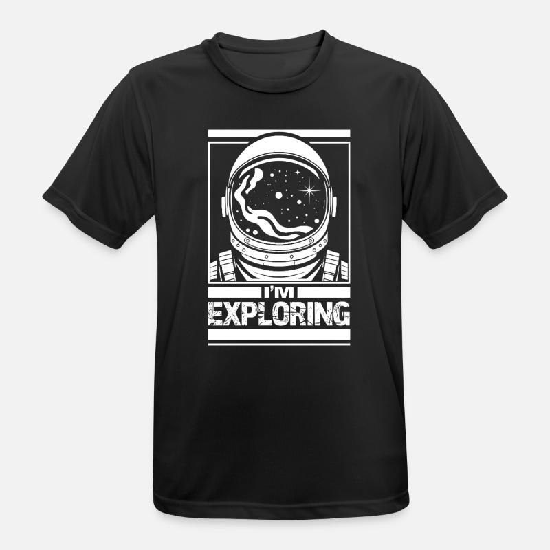 I'm Exploring - Men's Breathable T-Shirt - black