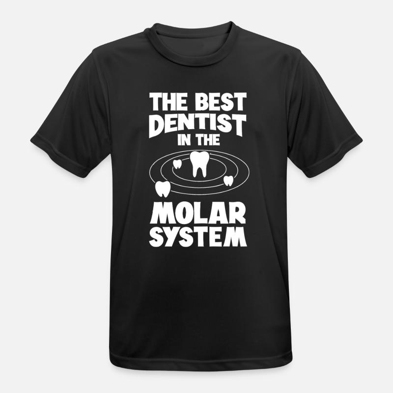 Molar System Dentist Tee - Men's Breathable T-Shirt - black