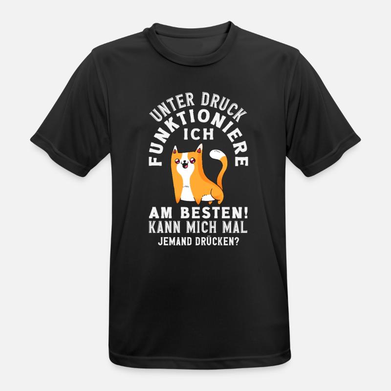 I function best under pressure - Men's Breathable T-Shirt - black