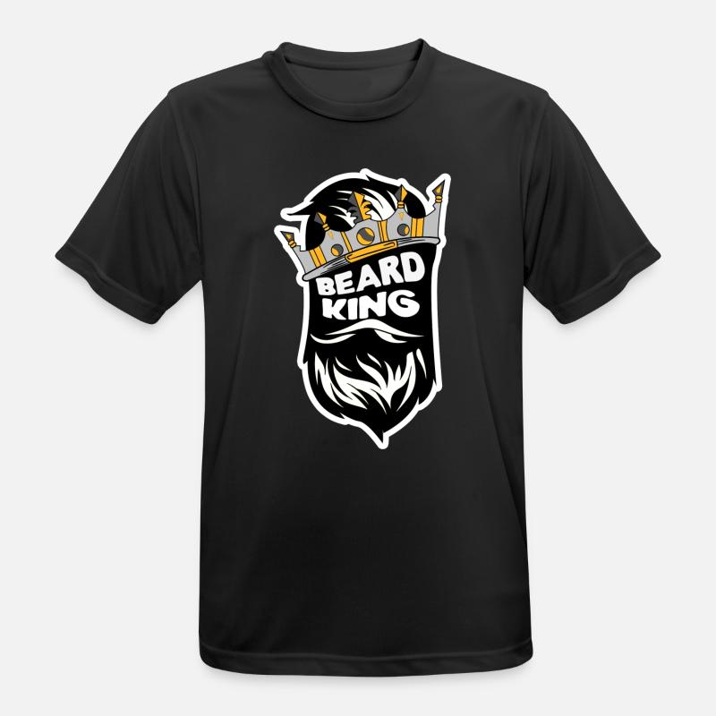 Bart Männlichkeit Statement Bartfrisur Bartträger - Männer T-Shirt atmungsaktiv - Schwarz