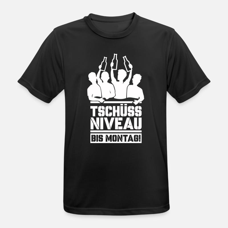 Bye bye level until Monday - Men's Breathable T-Shirt - black