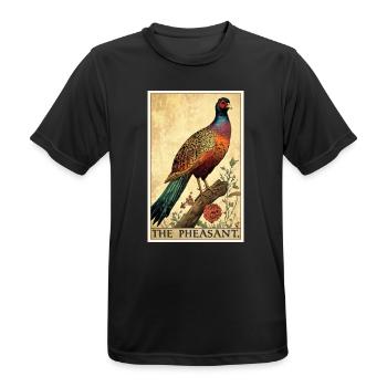 Fasane Fasan - Männer T-Shirt atmungsaktiv - Schwarz - Vorne - AI Model Male 178 light (178cm)