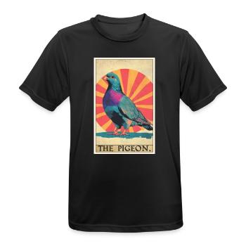 Tauben Taube - Männer T-Shirt atmungsaktiv - Schwarz - Vorne - AI Model Male 178 light (178cm)