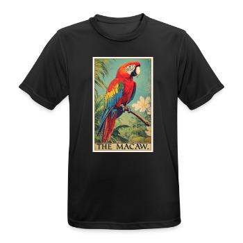 Macaw's Era - Men's Breathable T-Shirt - black - Front - AI Model Male 178 light (178cm)