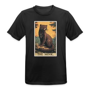 Mink Mink - T-shirt respirant Homme - noir - Devant - AI Model Male 178 light (178cm)