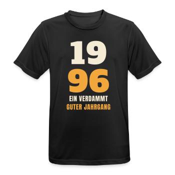 1996 Ein verdammt guter Jahrgang 30. Geburtstag - Männer T-Shirt atmungsaktiv - Schwarz - Vorne - AI Model Male 178 light (178cm)