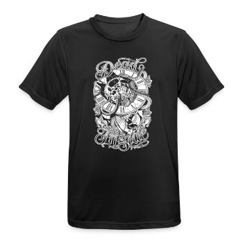Tote Schlange im Inneren - Männer T-Shirt atmungsaktiv - Schwarz - Vorne - AI Model Male 178 light (178cm)