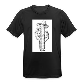 1000141499 - Männer T-Shirt atmungsaktiv - Schwarz - Vorne - AI Model Male 178 light (178cm)