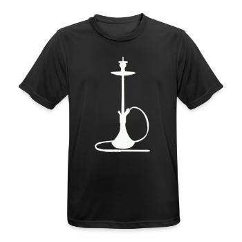 Shisha Silhouette - Men's Breathable T-Shirt - black - Front - AI Model Male 178 light (178cm)