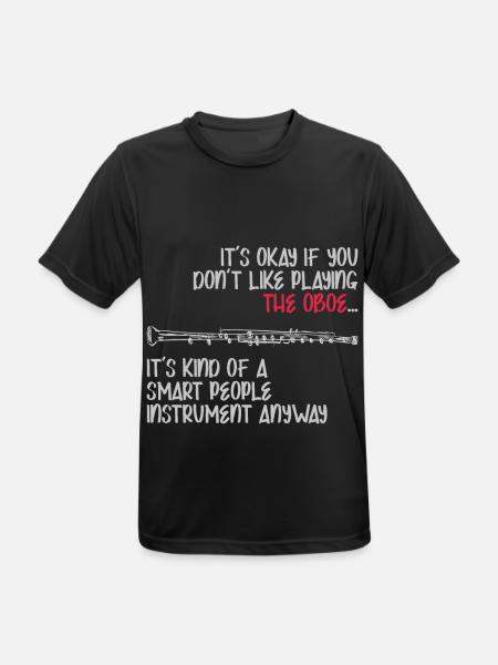 Oboe Für Intelligente Menschen - Männer T-Shirt atmungsaktiv - Schwarz