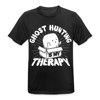 Ghost Hunters Ghosts Paranormal Investigation - Men's Breathable T-Shirt - black - Front - AI Model Male 178 light (178cm)