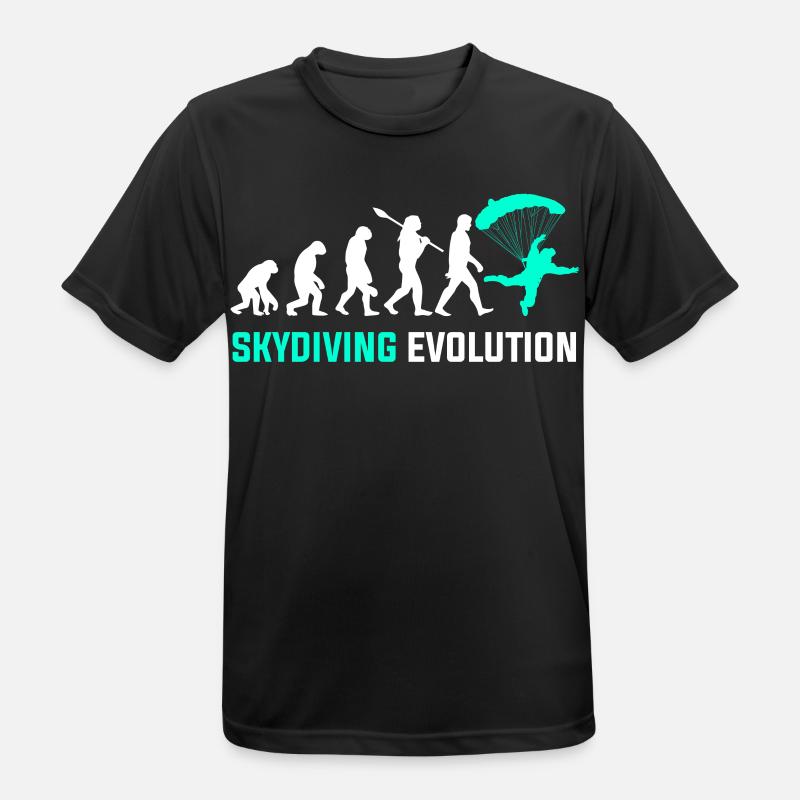 Evolution du parachutisme - T-shirt respirant Homme - noir