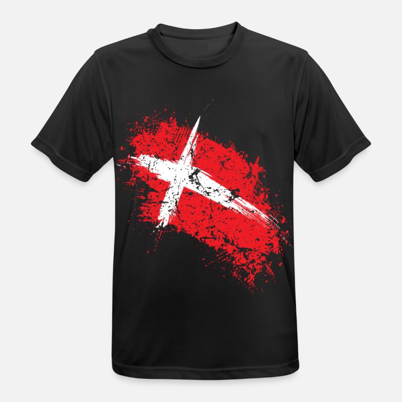 Denmark - Men's Breathable T-Shirt - black