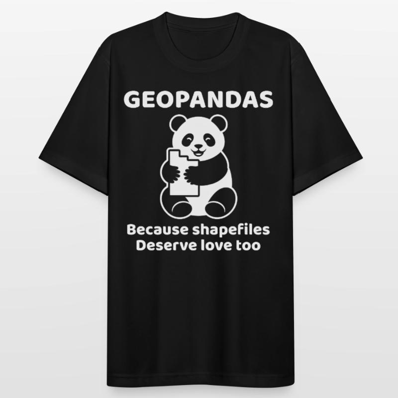GeoPandas Shapefiles GIS Python Daten Liebe Männer T-Shirt atmungsaktiv