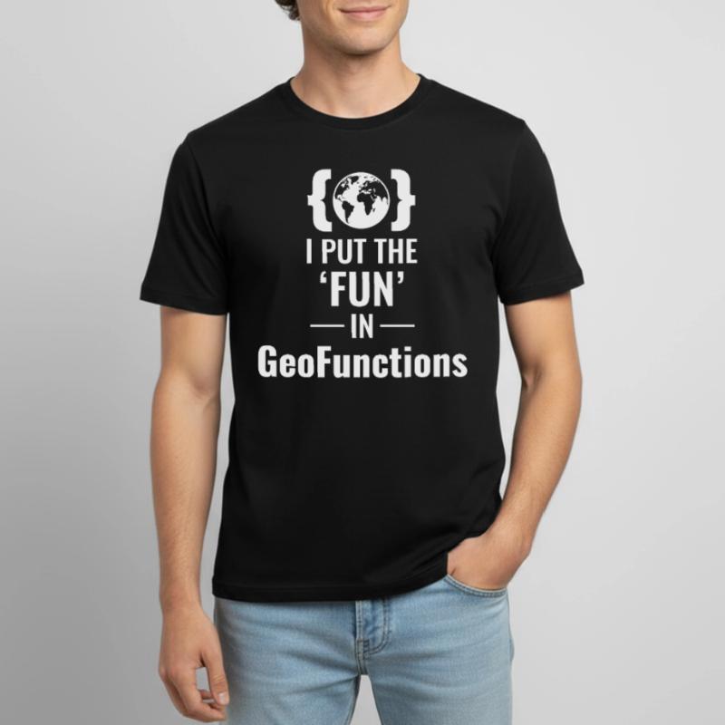 GeoFunctions GIS Programming Developer Fun Men's Breathable T-Shirt