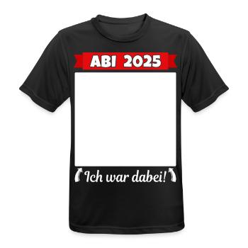 Abi 2025 Abitur Abschluss Gästebuch Abiturient - Männer T-Shirt atmungsaktiv - Schwarz - Vorne - AI Model Male 178 light (178cm)