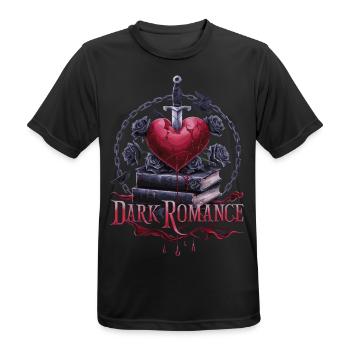 Dark Romance Heartbreak - Bloody Love & Books - T-shirt respirant Homme - noir - Devant - AI Model Male 178 light (178cm)