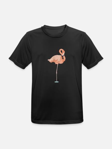 Miss Ady_flamant rose - T-shirt respirant Homme - noir