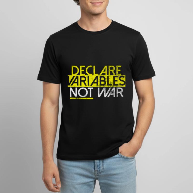 Declare Variables Developer Software Nerd Men's Breathable T-Shirt