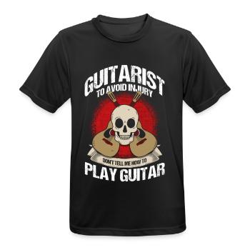Musician Guitarist Vintage Gift - Men's Breathable T-Shirt - black - Front - AI Model Male 178 light (178cm)