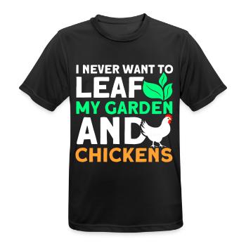 Gardening Gardener Chicken Farmer Chicken Feeder - Men's Breathable T-Shirt - black - Front - AI Model Male 178 light (178cm)