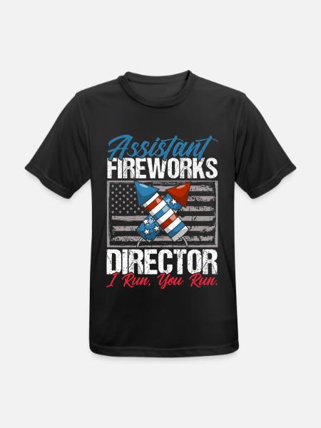 Funny fireworks pyrotechnician saying - Men's Breathable T-Shirt - black