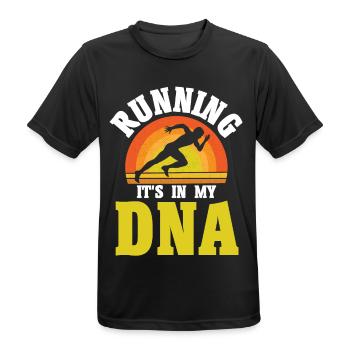 Motivation Streak Running Runner Marathon - T-shirt respirant Homme - noir - Devant - AI Model Male 178 light (178cm)