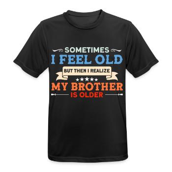 Personnes âgées Grand-père sarcastique - T-shirt respirant Homme - noir - Devant - AI Model Male 178 light (178cm)