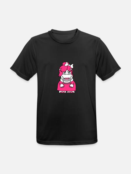 cute dress girl woman female girl sexy dick funny - Men's Breathable T-Shirt - black