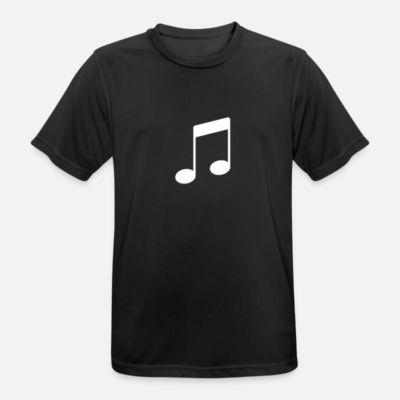 note_icon - Männer T-Shirt atmungsaktiv - Schwarz