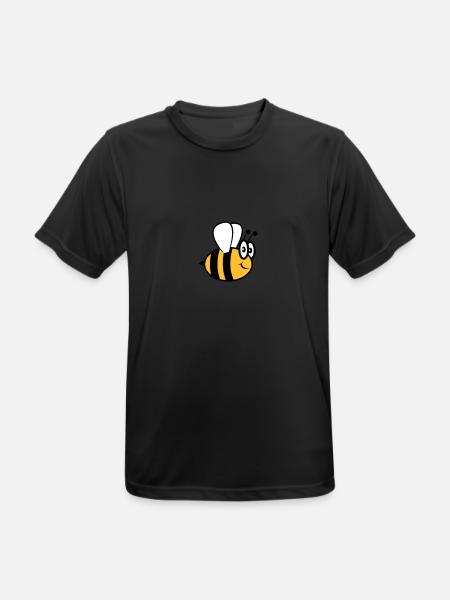 Bee funny sweet - Men's Breathable T-Shirt - black