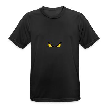 Böse Augen - Männer T-Shirt atmungsaktiv - Schwarz - Vorne - AI Model Male 178 light (178cm)