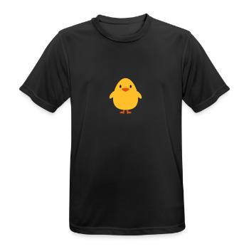 Doux petit poussin - T-shirt respirant Homme - noir - Devant - AI Model Male 178 light (178cm)