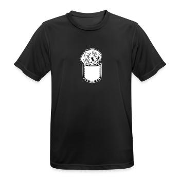 Havanese - Men's Breathable T-Shirt - black - Front - AI Model Male 178 light (178cm)