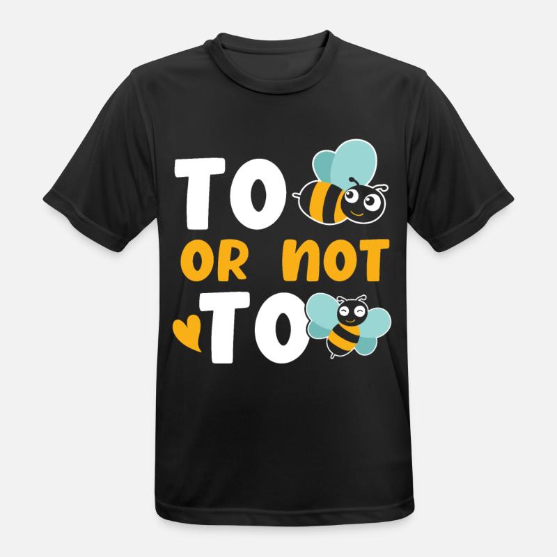 Biene oder nicht Biene - Männer T-Shirt atmungsaktiv - Schwarz