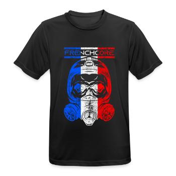 Frenchcore 200 BPM Rave Festival cadeau - T-shirt respirant Homme - noir - Devant - AI Model Male 178 light (178cm)