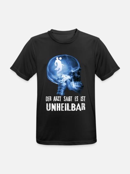 Der Arzt sagt es ist Unheilbar Fussball - Männer T-Shirt atmungsaktiv - Schwarz