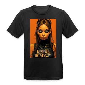 Rebellious in style: Alternative girls - Men's Breathable T-Shirt - black - Front - AI Model Male 178 light (178cm)