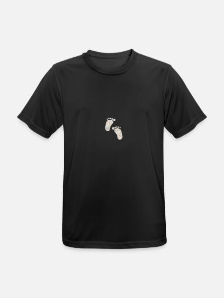 feet - Men's Breathable T-Shirt - black