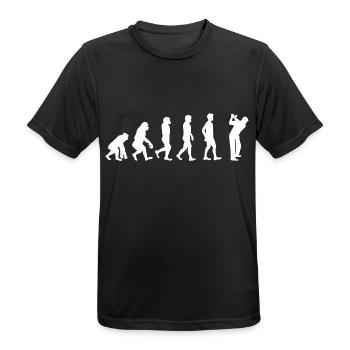 Evolution Golf - T-shirt respirant Homme - noir - Devant - AI Model Male 178 light (178cm)