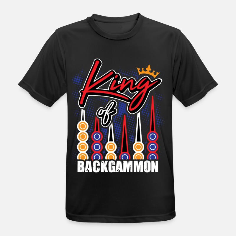 Backgammon Backgammon Game Backgammon King - Men's Breathable T-Shirt - black