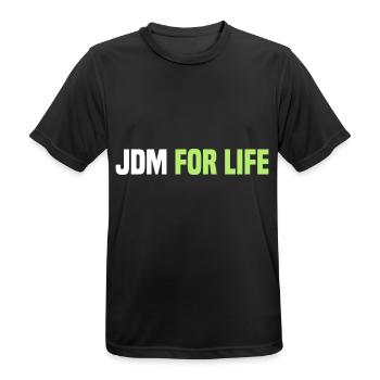 JDM for Life - Men's Breathable T-Shirt - black - Front - AI Model Male 178 light (178cm)