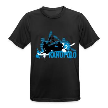 Kanupolo IV - Männer T-Shirt atmungsaktiv - Schwarz - Vorne - AI Model Male 178 light (178cm)