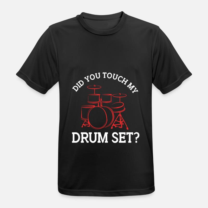 Drummer Drumsticks Drums - Men's Breathable T-Shirt - black