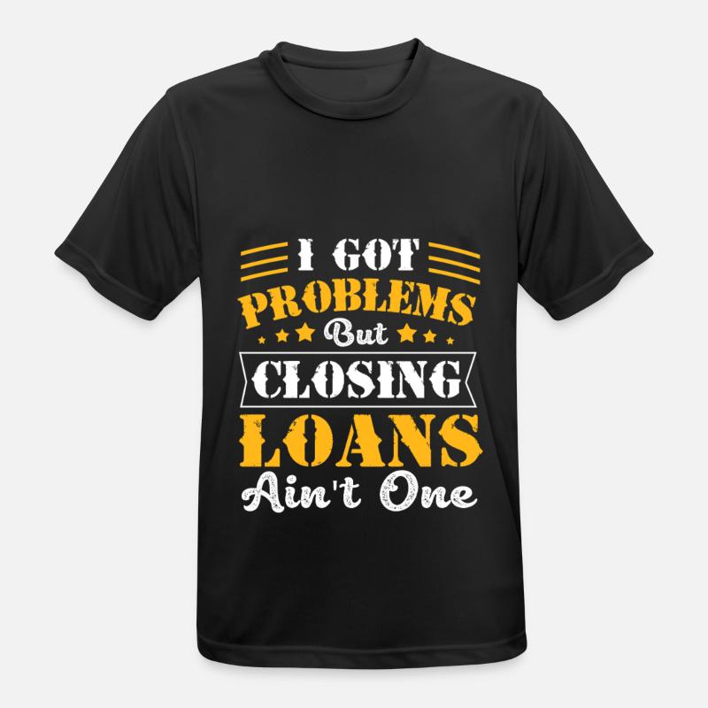 Schulden Hypothek Eigentumswohnung - Männer T-Shirt atmungsaktiv - Schwarz