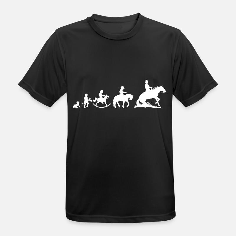 Evolution Boys Westernriding - Männer T-Shirt atmungsaktiv - Schwarz