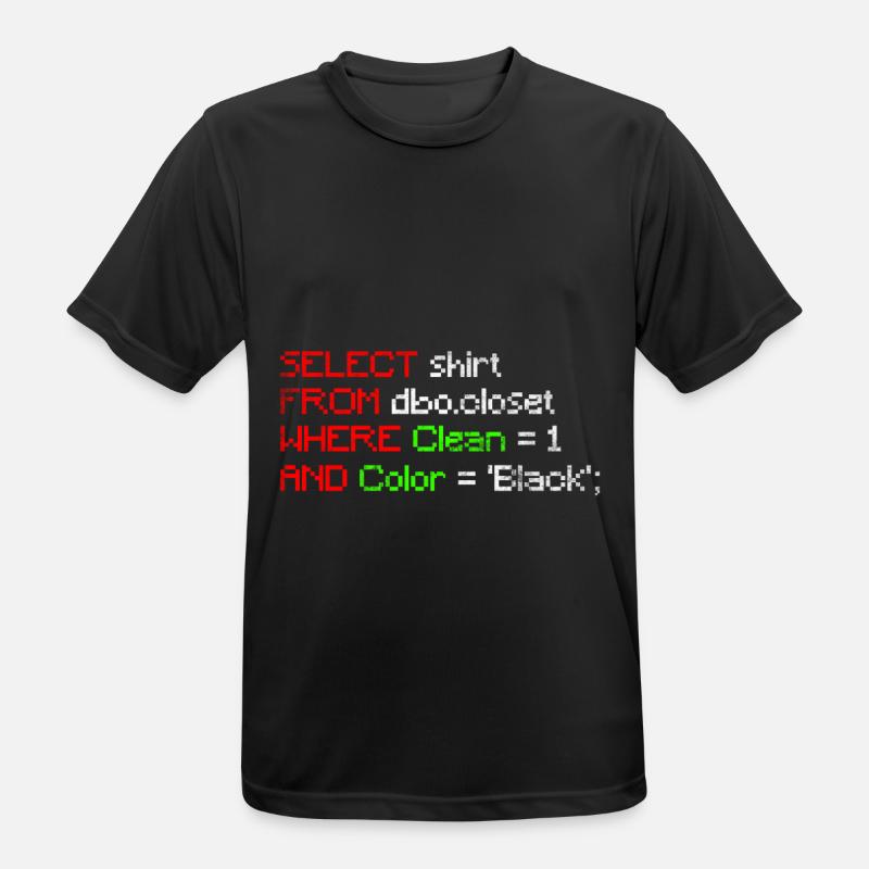 Programmierer Nerd Geek Computer - Männer T-Shirt atmungsaktiv - Schwarz