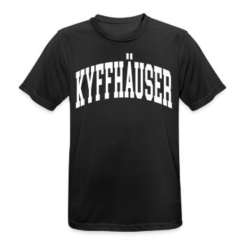 Kyffhäuser - Men's Breathable T-Shirt - black - Front - AI Model Male 178 light (178cm)